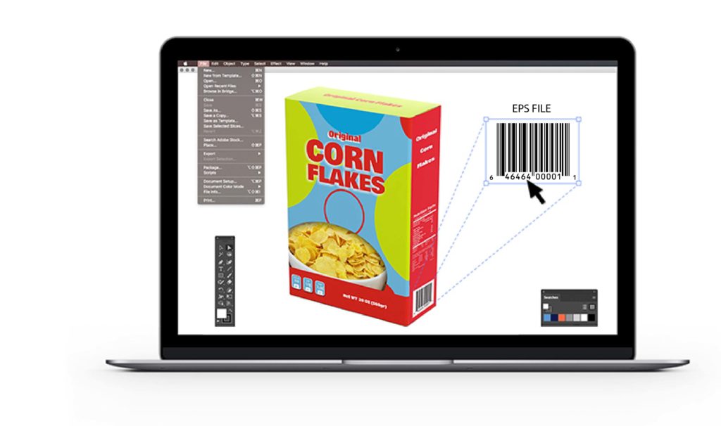 use of digital barcode file